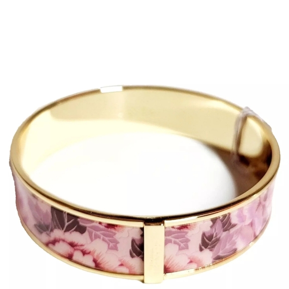 Coach Pink Floral Bangle Bracelet - Picture 5 of 11